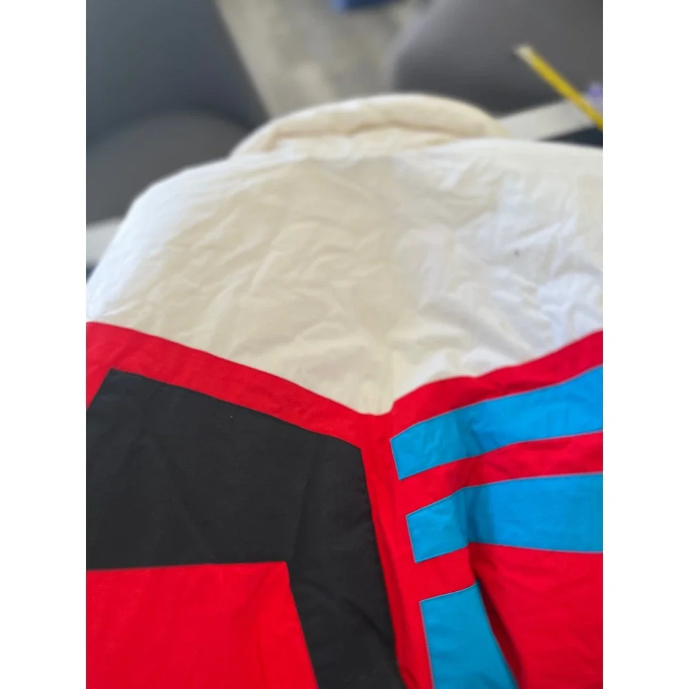 Vintage Tyrolia by Head Mens L Ski Jacket Red Colorblock Celtech‎ 0216-787 Retro